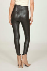Vintage Havana All Bottoms | Women Black Faux Leather Legging Black