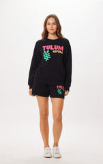 Vintage Havana All Bottoms | Women Black Tulum Jet Setter Surf Wash Shorts Black