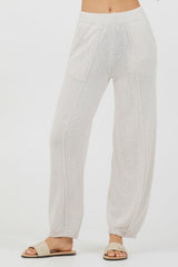 Vintage Havana All Bottoms | Women Coconut Relaxed Rib Knit Pants Coconut