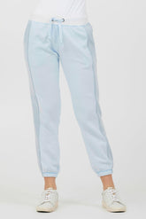 Vintage Havana All Bottoms | Women Grey Smoke Colorblock Fleece Joggers Grey Smoke