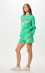 Vintage Havana All Bottoms | Women Surf Green Capri Jet Setter Surf Wash Shorts Surf Green