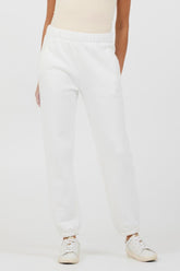 Vintage Havana All Bottoms | Women White Essentials Fleece Joggers White