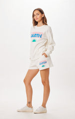 Vintage Havana All Bottoms | Women White St. Barth Jet Setter Surf Wash Shorts White