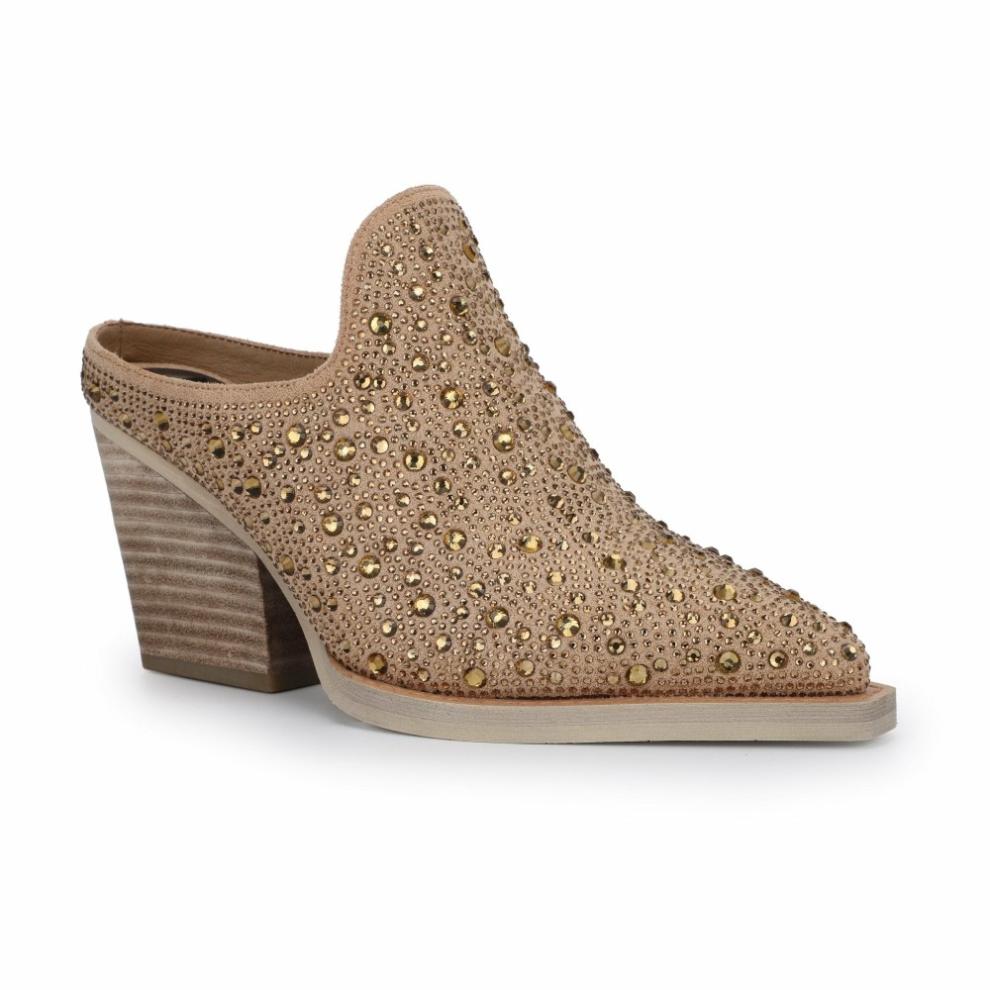 Vintage Havana Boots/ Booties | Women DANTE - GOLD RHINESTONES Gold Rhinestones