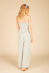 Vintage Havana Casual Tops | Women Smocked Button Tube Top