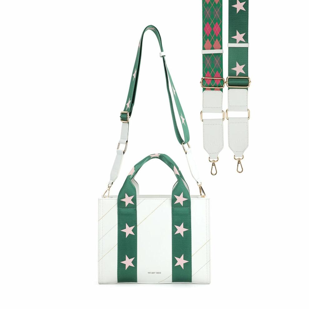 Vintage Havana Crossbody | Women RENEE 5 BAG - WHITE GREEN
