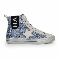 Vintage Havana High Tops | Women ALIVE HIGH - BLUE GLITTER Blue Glitter