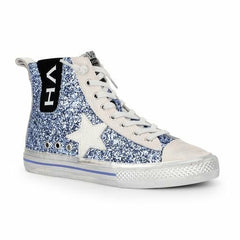 Vintage Havana High Tops | Women ALIVE HIGH - BLUE GLITTER Blue Glitter