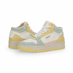 Vintage Havana High Tops | Women CELESTE 2 - WHITE PALE YELLOW MINT White Pale Yellow Mint