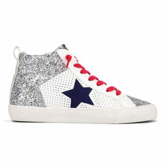 Vintage Havana High Tops | Women LESTER - SILVER GLITTER MULTI Silver Glitter Multi