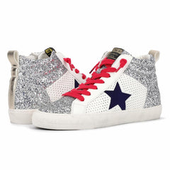 Vintage Havana High Tops | Women LESTER - SILVER GLITTER MULTI Silver Glitter Multi
