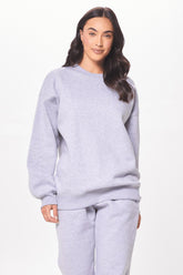 Vintage Havana Hoodies | Women Heather Grey Proweave Crewneck Sweatshirt Heather Grey