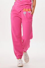 Vintage Havana Joggers | Women Hot Pink Palm Beach Jet Setter Surf Wash Jogger Hot Pink