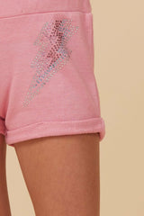 Vintage Havana Kids Bottoms | Women Bright Pink Studded Short Pink