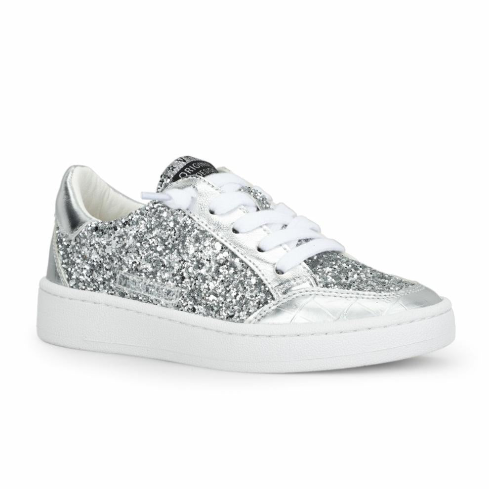 Vintage Havana Kids Sneakers | Women KIDS HALEE - WASHED SILVER CROCO Washed Silver Croco