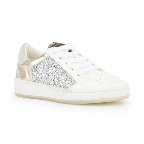 Vintage Havana Kids Sneakers | Women KIDS HALEE - WHITE SILVER GOLD MULTI Silver Glitter Gold Multi