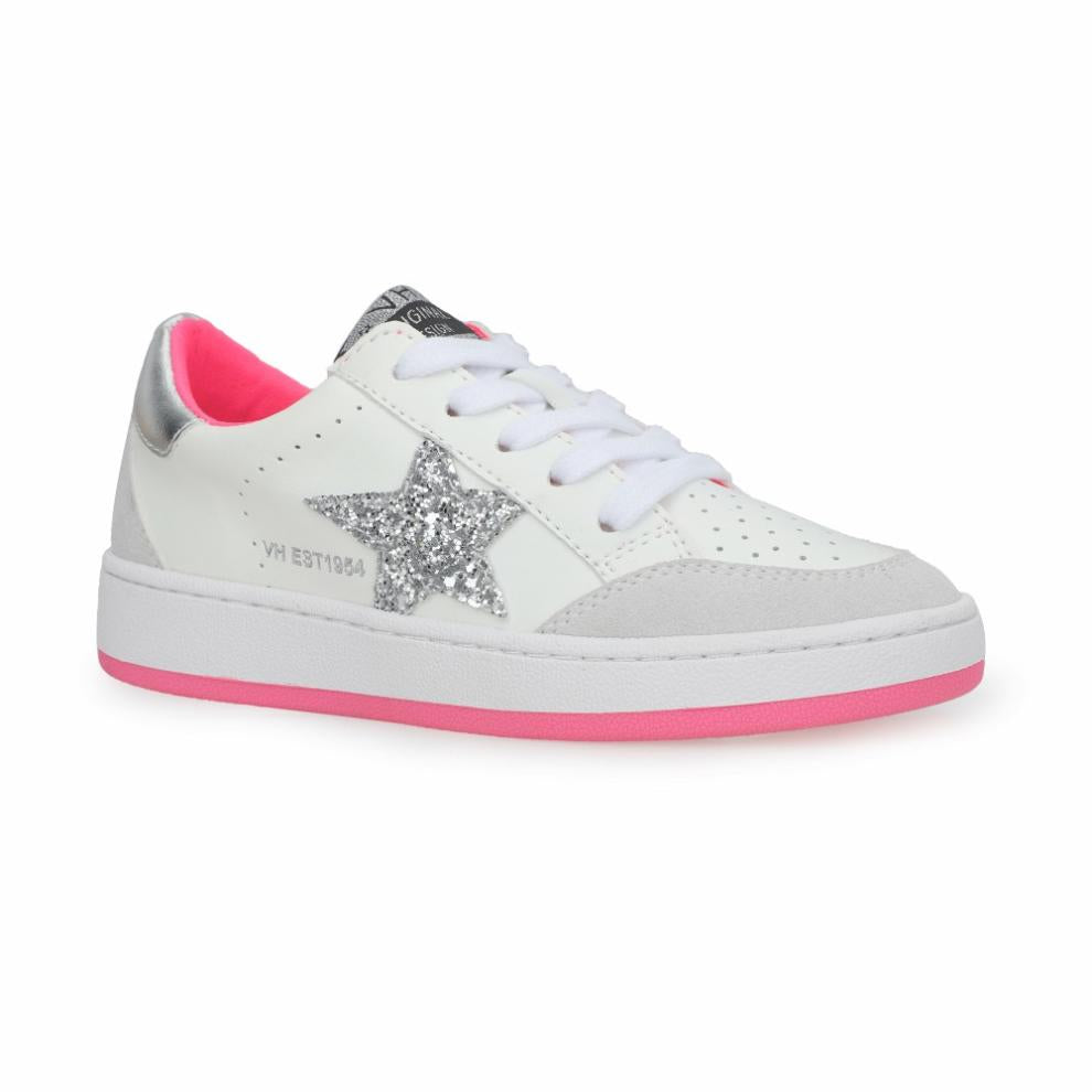 Vintage Havana Kids Sneakers | Women KIDS TAYLOR - WHITE PINK SILVER White Pink Silver