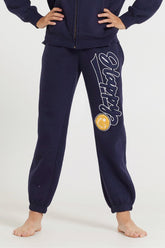Vintage Havana Kids Tops | Women Kids Navy Jogger With Happy Smile Patch Navy
