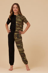 Vintage Havana Kids Tops | Women SIDE BY SIDE CAMO TEE