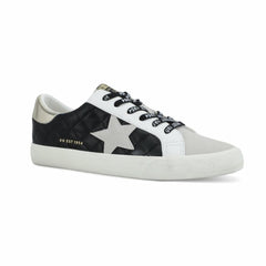 Vintage Havana Low Tops | Women GRANDE - BLACK GREY QUILTED Black Grey Quilted