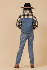 Vintage Havana Outerwear | Women DENIM AND PLAID JACKET
