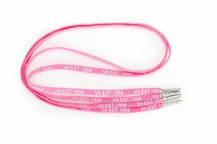 Vintage Havana Shoe Laces | Women PINK WHITE SILVER TIP LACES