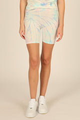 Vintage Havana Shorts | Women Tulum Lavender Tie Dye Biker Shorts Tulum Lavender
