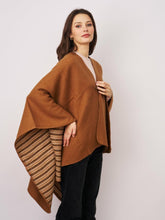 Vintage Havana Sweaters | Women WHIPSTITCH RUANA - TAN/IVORY One Size