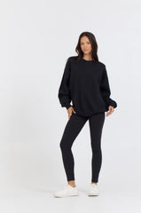 Vintage Havana Sweatshirts | Women Black Proweave Crewneck Black