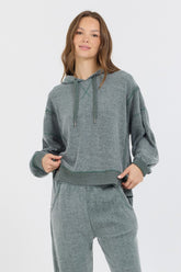 Vintage Havana Sweatshirts | Women Dark Forest Reverse Fleece Hoodie Forest