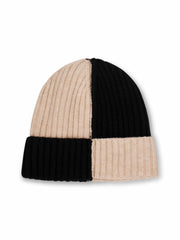 Vintage Havana Winter Hats | Women SEAM PATTERN BEANIE - BLACK Black