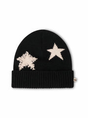 Vintage Havana Winter Hats | Women STAR POMPOM BEANIE Black