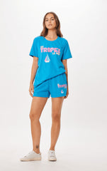Vintage Havana All Bottoms | Women Bright Blue St. Tropez Jet Setter Surf Wash Shorts Bright Blue