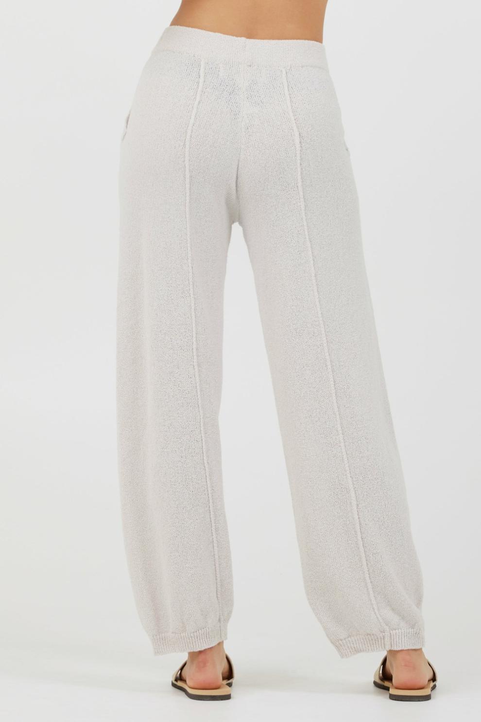 Vintage Havana All Bottoms | Women Coconut Relaxed Rib Knit Pants Coconut