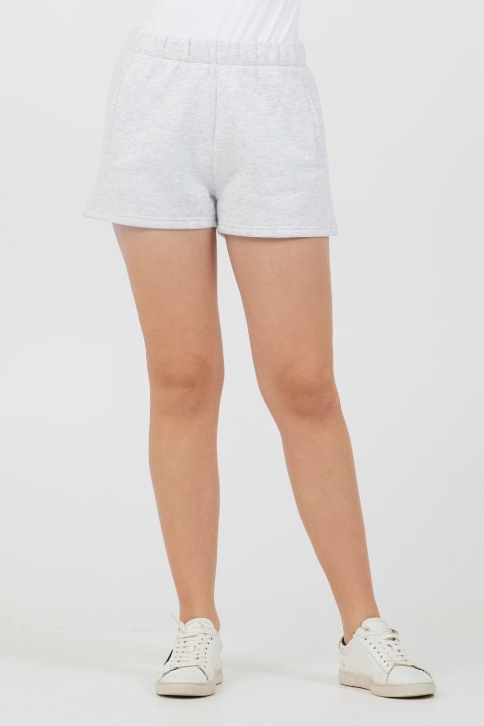 Vintage Havana All Bottoms | Women Grey Icicle Essential Fleece Shorts Grey Icicle