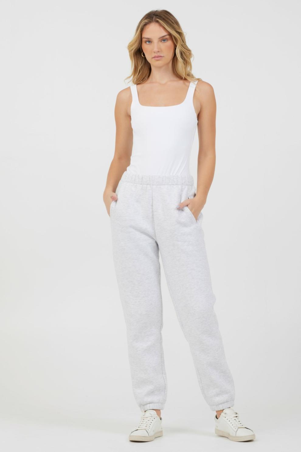 Vintage Havana All Bottoms | Women Grey Icicle Essentials Fleece Joggers Grey Icicle