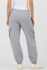 Vintage Havana All Bottoms | Women Heather Grey Bounded Textured Jersey Cargo Heather Grey