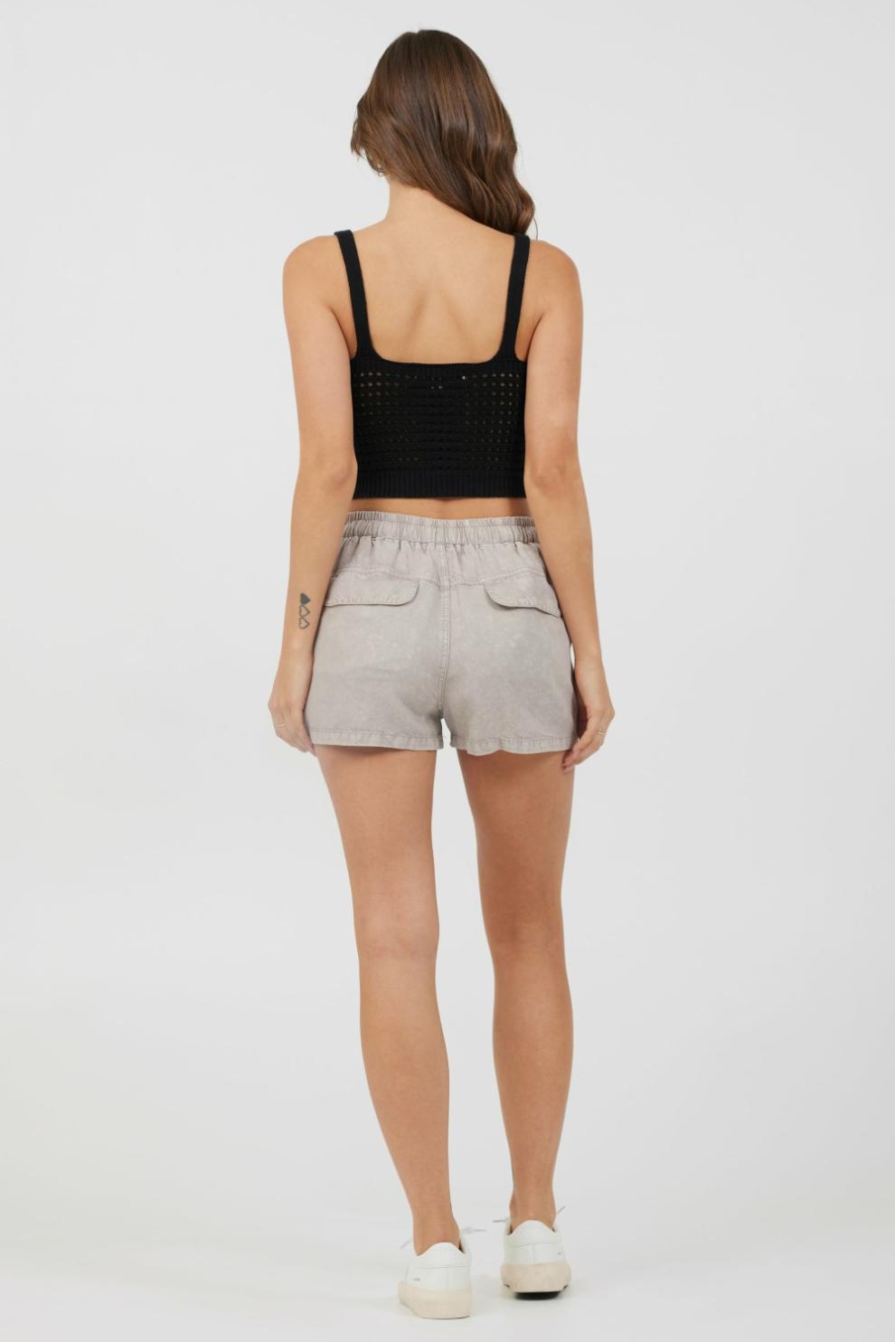 Vintage Havana All Bottoms | Women Khaki Tencel Cargo Shorts Khaki