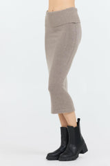 Vintage Havana All Bottoms | Women Stone Grey Knit Midi Skirt Grey