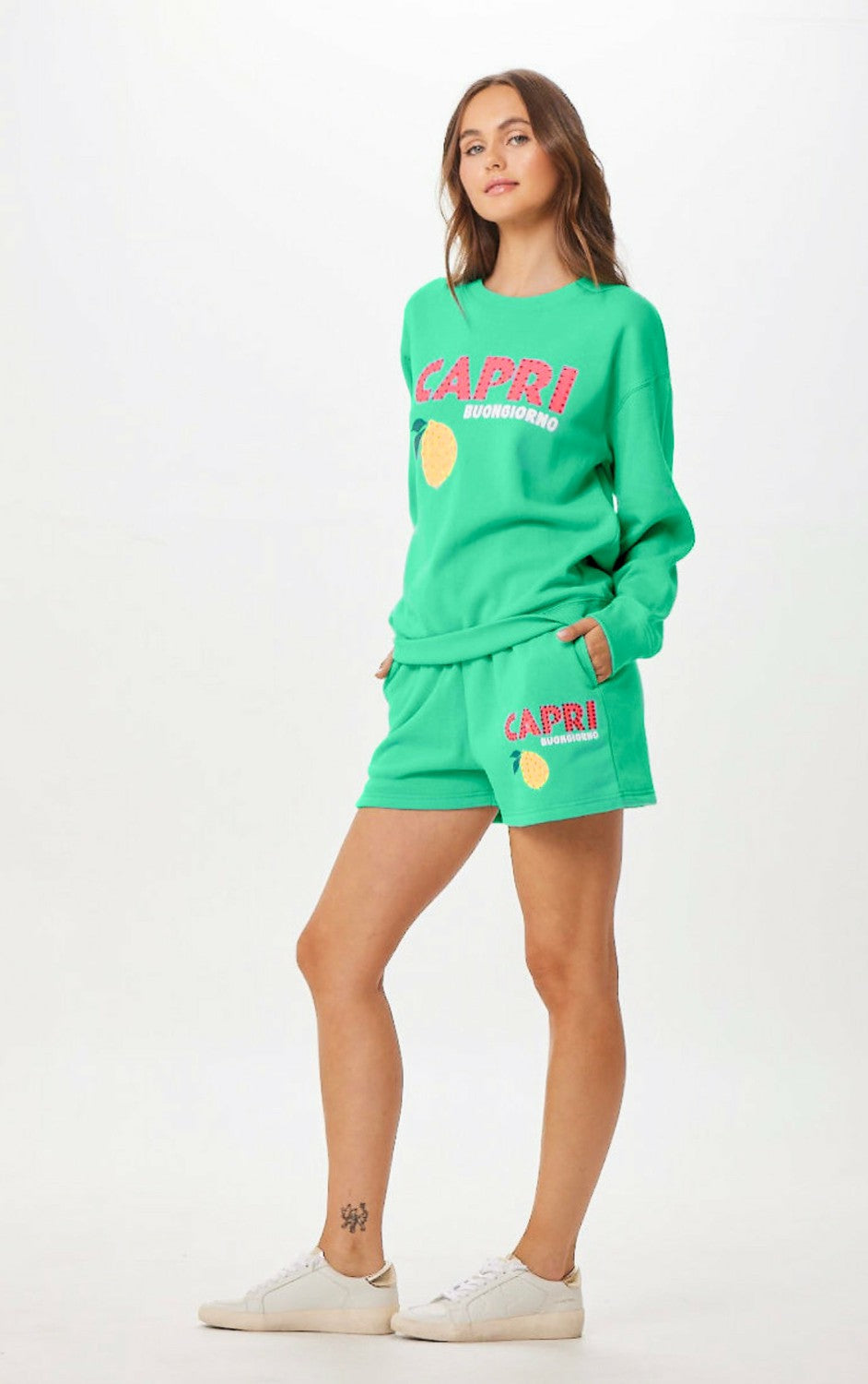 Vintage Havana All Bottoms | Women Surf Green Capri Jet Setter Surf Wash Shorts Surf Green