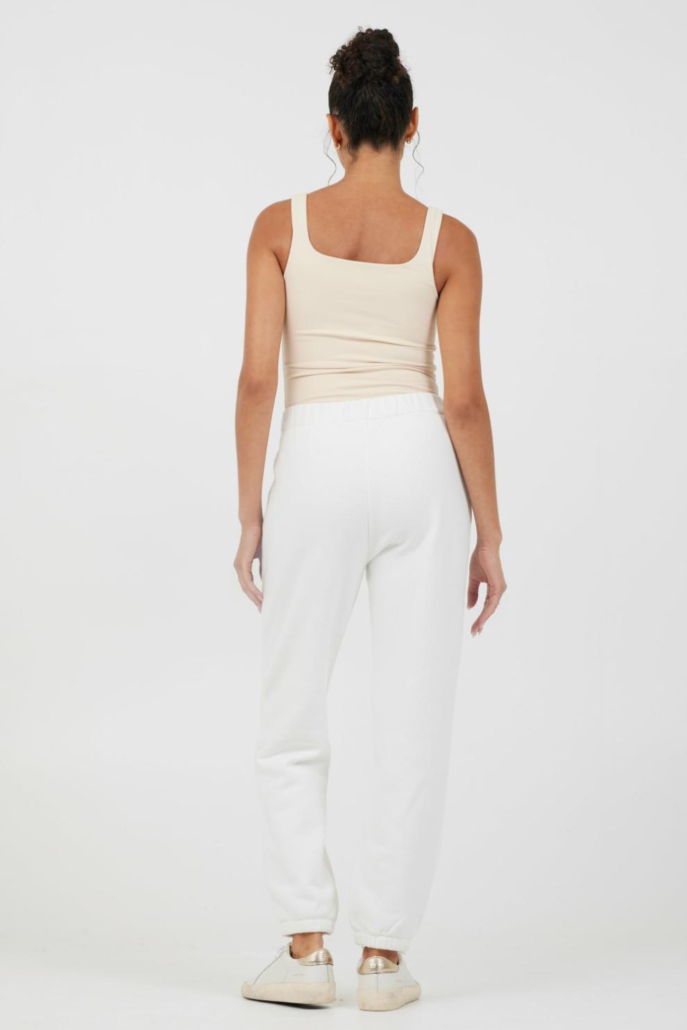 Vintage Havana All Bottoms | Women White Essentials Fleece Joggers White