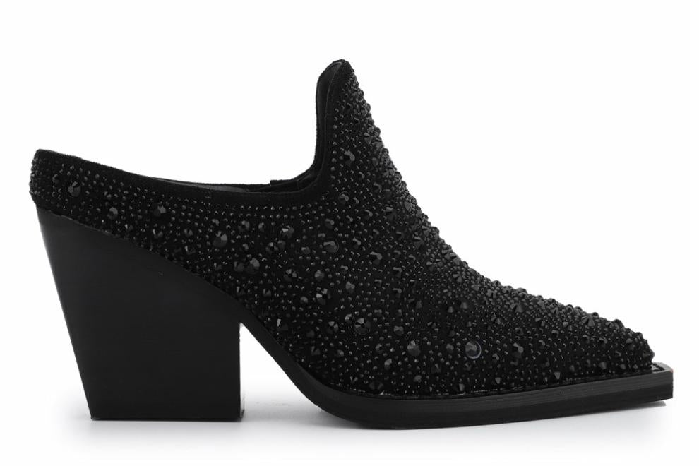 Vintage Havana Boots/ Booties | Women DANTE - BLACK RHINESTONES Black Rhinestones