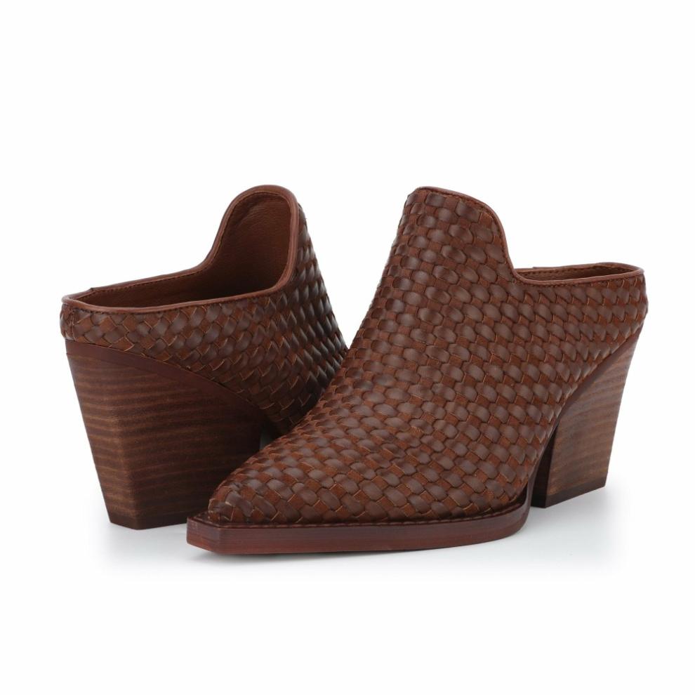 Vintage Havana Boots/ Booties | Women DANTE - BROWN WOVEN Brown Woven