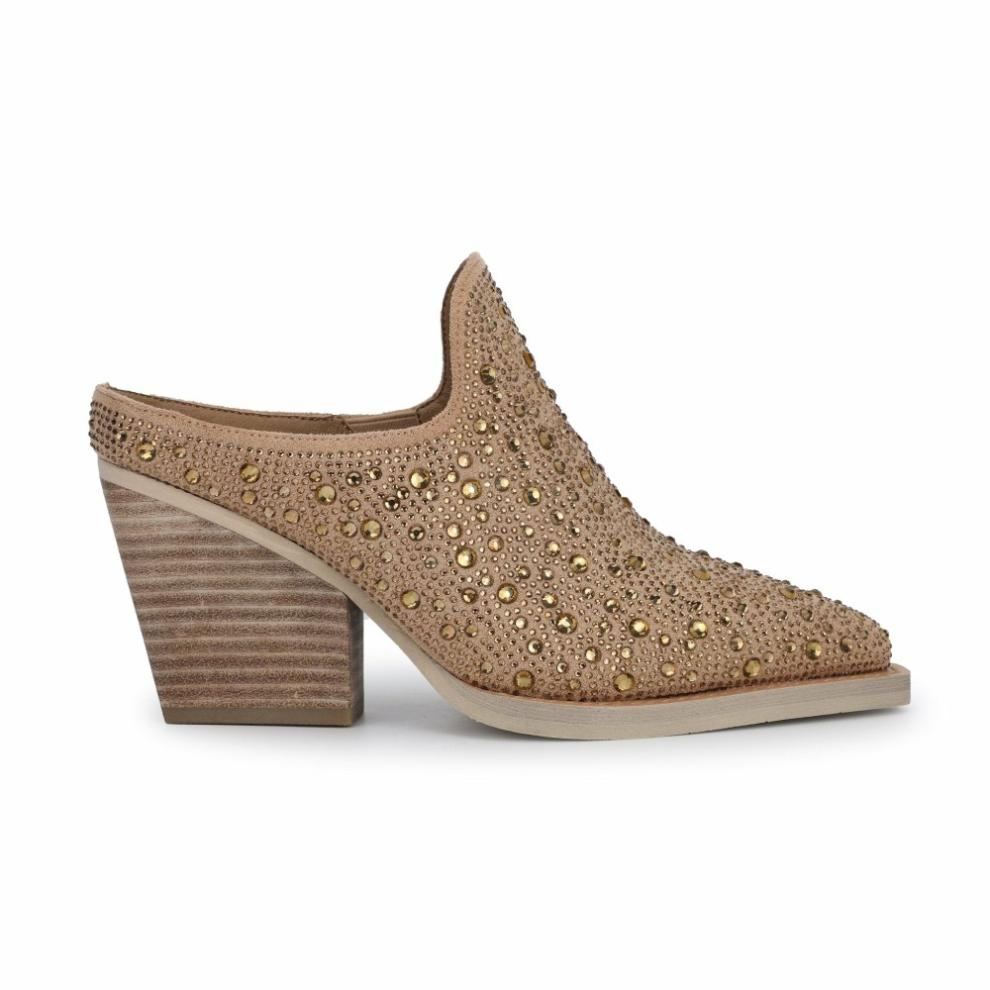 Vintage Havana Boots/ Booties | Women DANTE - GOLD RHINESTONES Gold Rhinestones