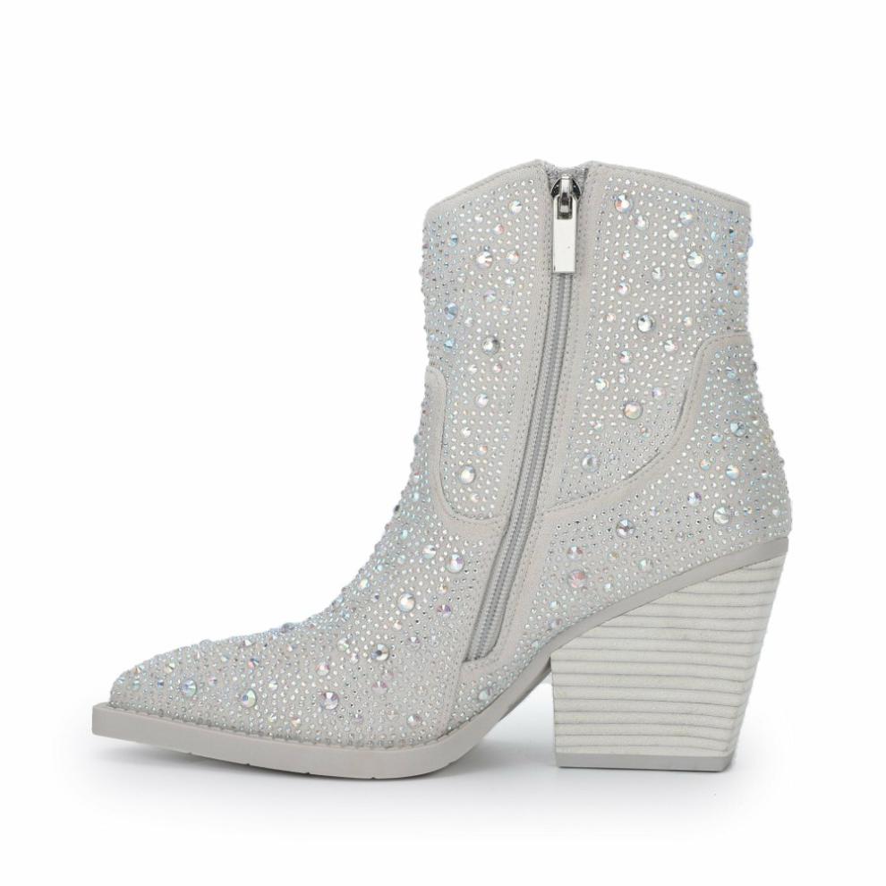 Vintage Havana Boots/ Booties | Women GAREN - SILVER RHINESTONE Silver Rhinestone