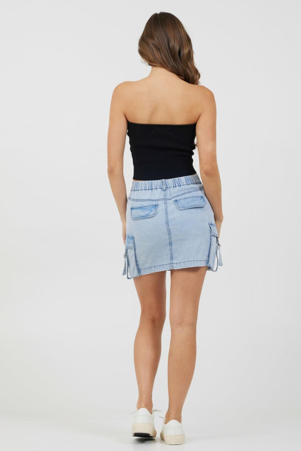 Vintage Havana Casual Tops | Women Black Rib Knit Twist Front Tube Top Black