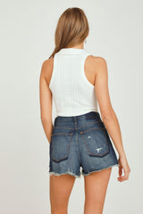Vintage Havana Casual Tops | Women Off White Polo Tank Top Off White