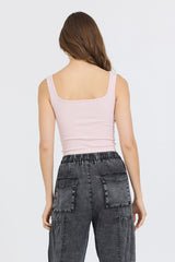 Vintage Havana Casual Tops | Women Soft Pink Seamless Tank Top Soft Pink