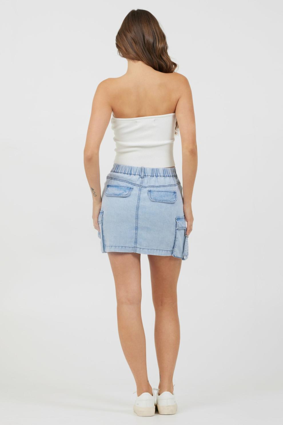 Vintage Havana Casual Tops | Women White Rib Knit Twist Front Tube Top White