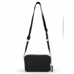 Vintage Havana Crossbody | Women HENNA BAG - BLACK METALLIC